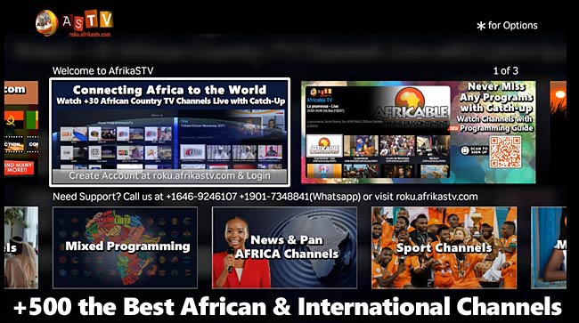 AfrikaSTV New Roku App